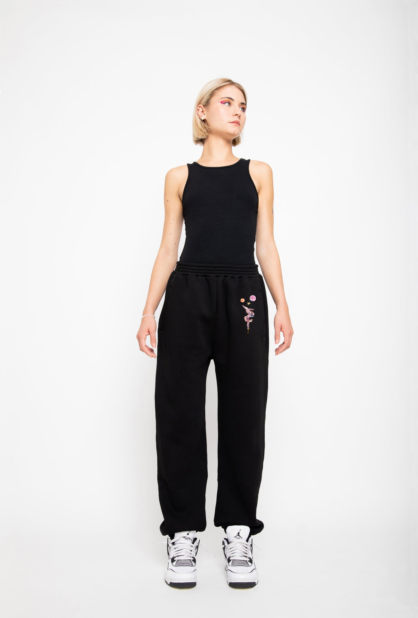 R4R-B-117-11 SWEATPANTS WITH RELIEF PRINT